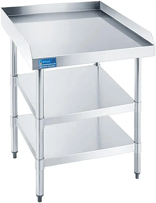 Commercial Kitchen Backsplash - Stół roboczy komercyjny z osłoną przeciwbryzgową,