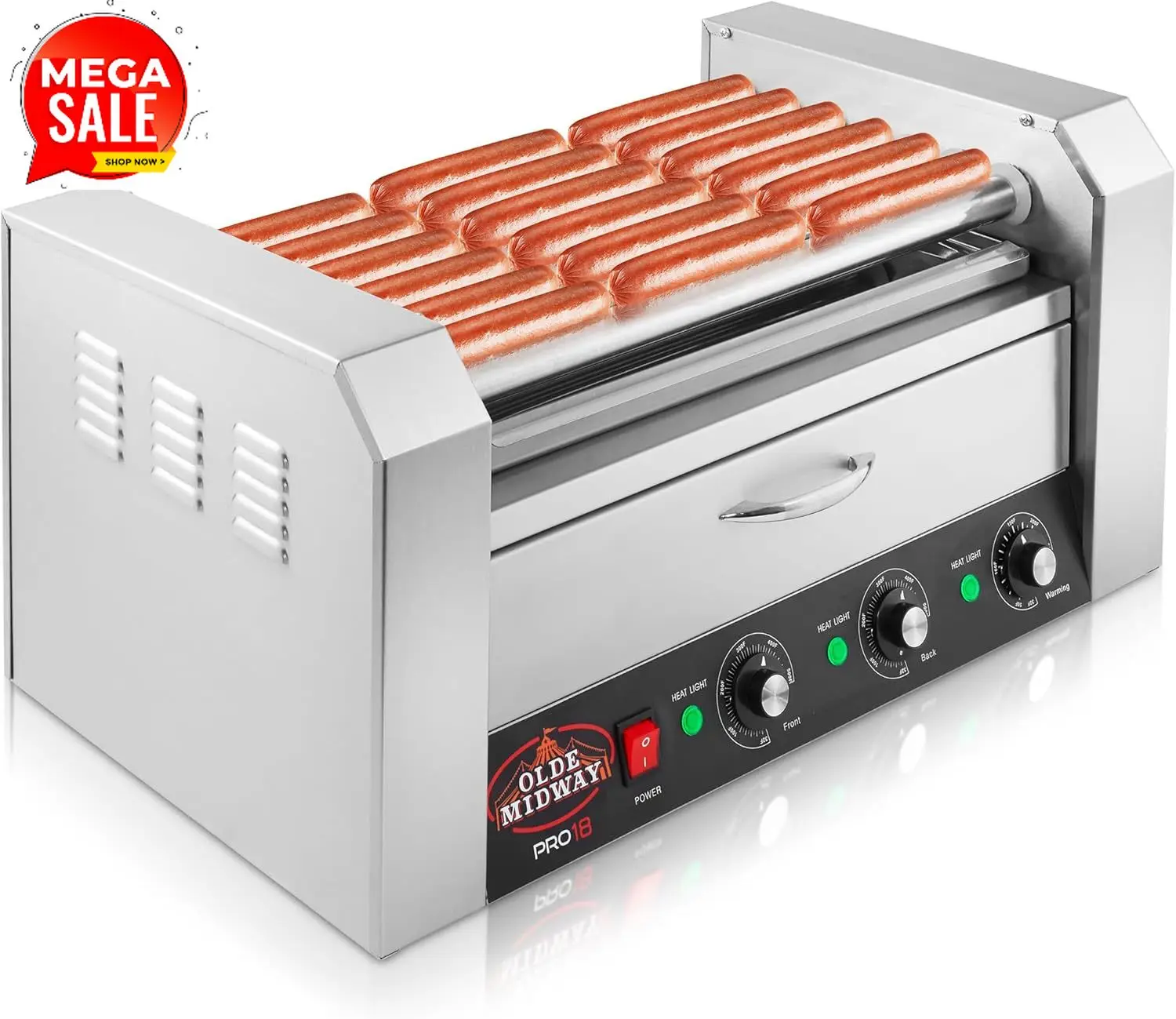Hot Dog Roller Grill - BestsellerElectric 18 Hot Dog 7 Roller