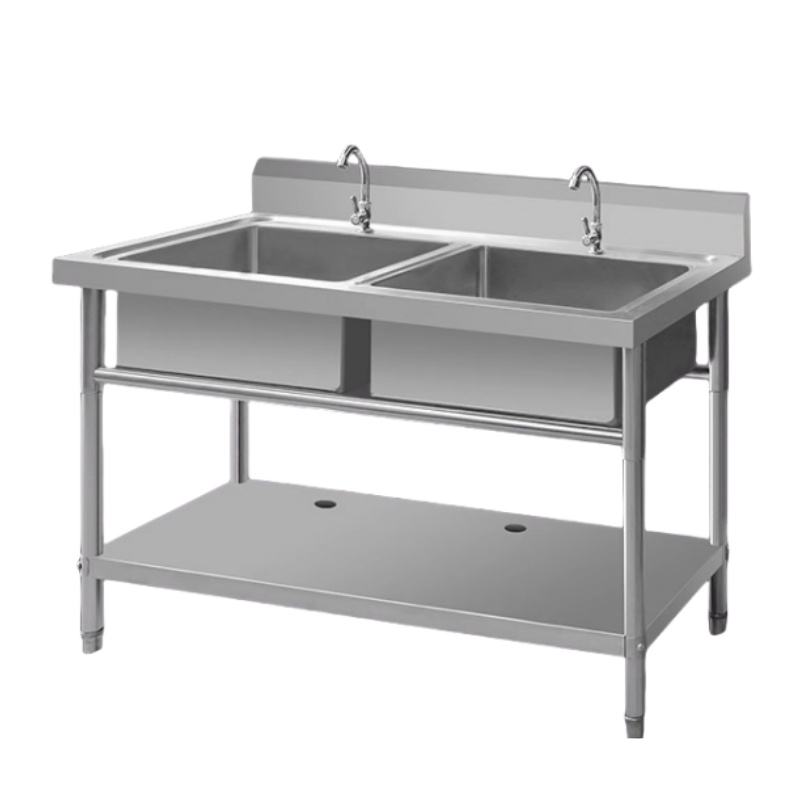 Commercial Kitchen Plumbing - Komercyjny pojedynczy zlew ze stali nierdzewnej