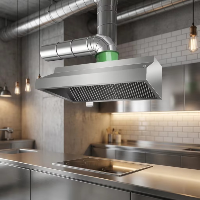 Commercial Exhaust Hood - Profesjonalna, konfigurowalna, ścienna okap kuchenny ze