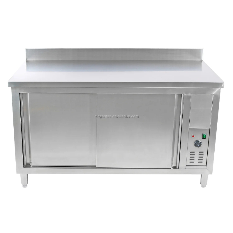 Commercial Kitchen Backsplash - Elektryczny blat roboczy termiczny ze stali