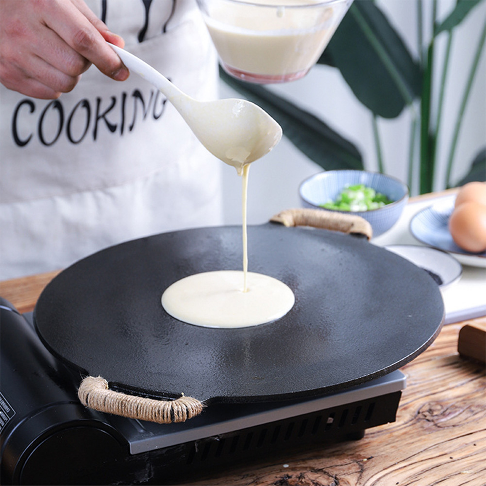 Crepe Maker Griddle - Patelnia grillowa z powłoką, żeliwna, okrągła,