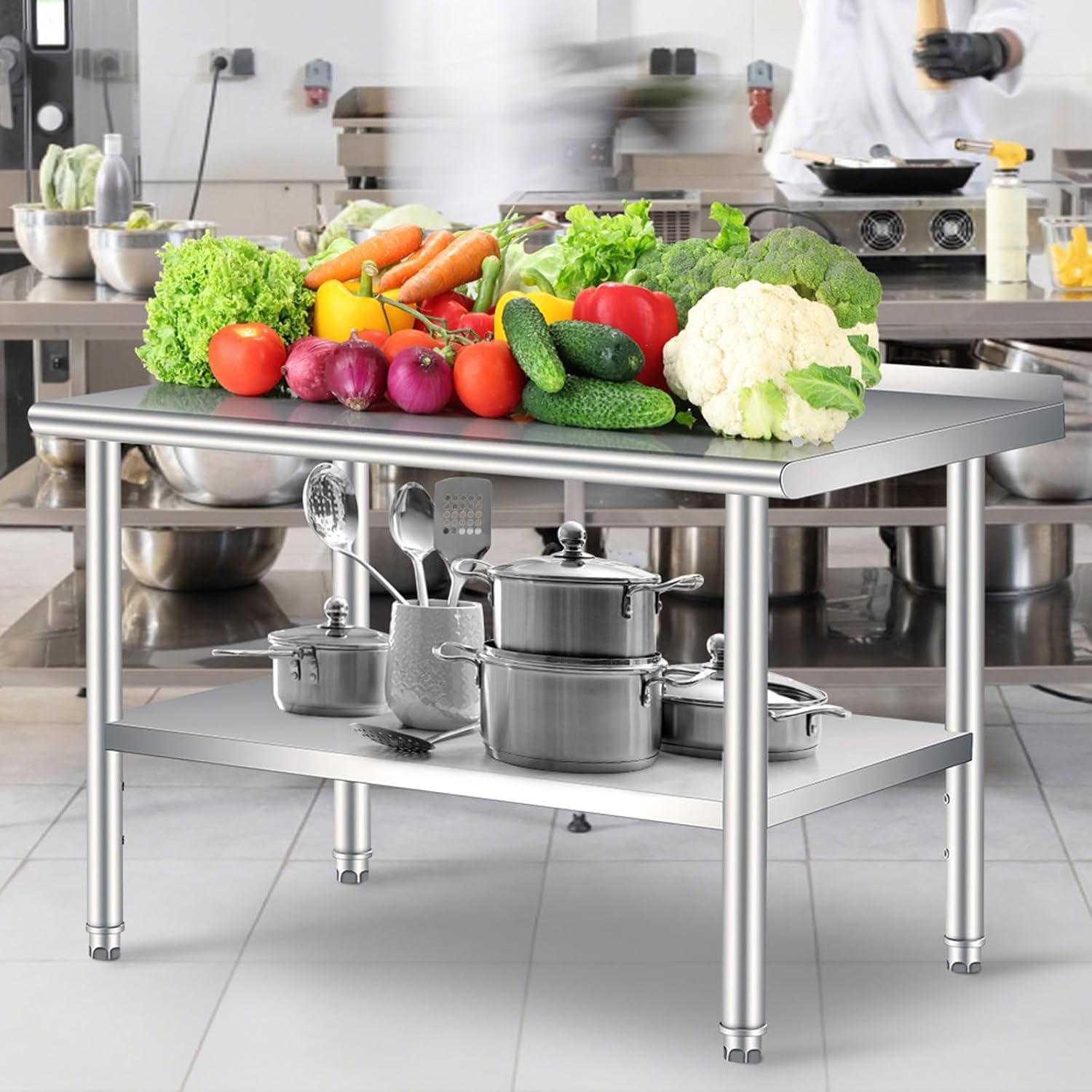 Stół roboczy ze stali nierdzew – Commercial Kitchen Backsplash recenzja i cena