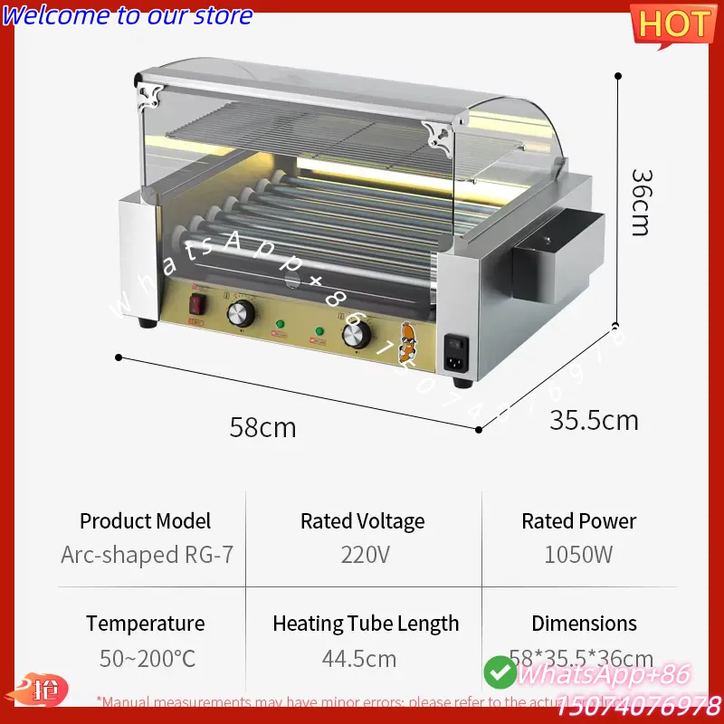 Hurtowy model grilla do hot do – Hot Dog Roller Grill recenzja i cena