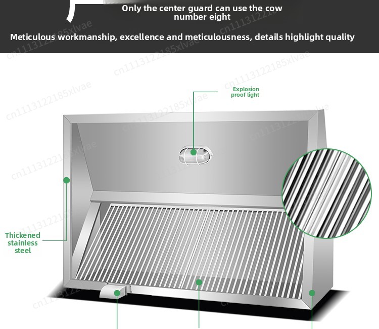 Wzmocniona okap kuchenny ze st – Commercial Exhaust Hood recenzja i cena