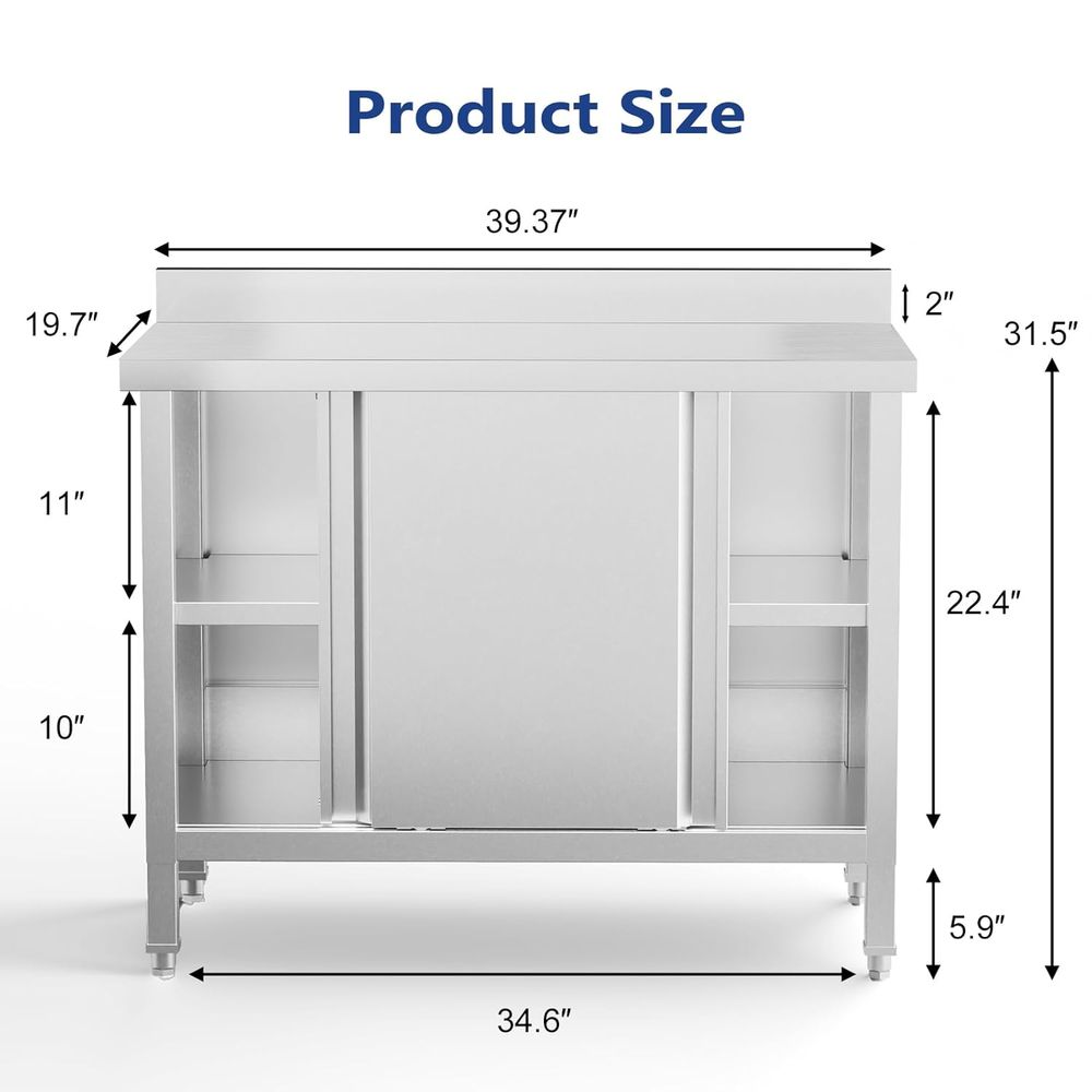 Stół ze stali nierdzewnej z sz – Commercial Kitchen Backsplash recenzja i cena