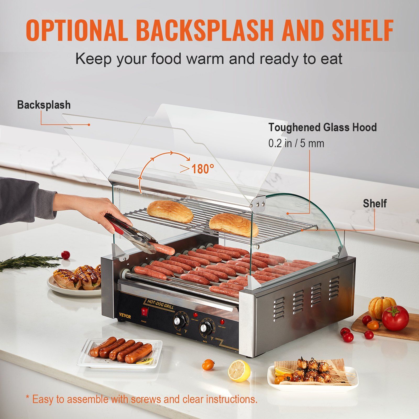 Grill do hot dogów z 11 rolkam – Hot Dog Roller Grill recenzja i cena