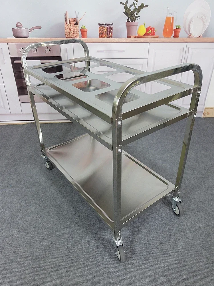 Dwupoziomowy mobilny wózek na  – Commercial Kitchen Plumbing recenzja i cena